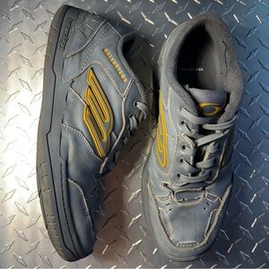 Balenciaga Logo Hampton Sneakers in Grey/Yellow 43